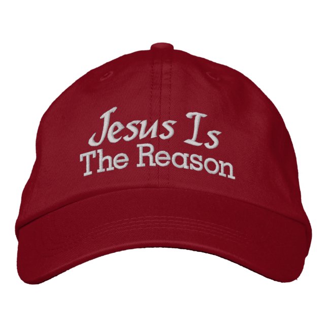 Casquette Brodée VENTE ! Jésus est la raison (Devant)