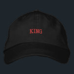 Casquette Brodée Vêtements décontractés roi noir - Chapeau hommes c<br><div class="desc">Transformez votre apparence quotidienne avec cette casquette réglable noire brodée "KING" de Paasam. Une broderie de haute qualité offre une finition luxueuse et nette qui rehausse sans effort la mode décontractée moderne.</div>