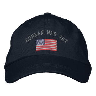 Casquette Brodée vétérinaire coréen avec drapeau américain