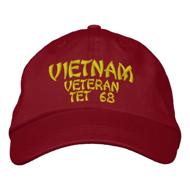 CASQUETTE BRODÉE VIETNAM VETERAN TET 68 (Devant)