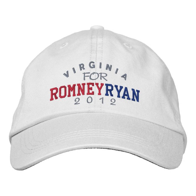 Casquette Brodée Virginia Mitt Romney Paul Ryan 2012 (Devant)