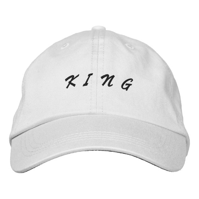 Casquette Brodée Visières de couleur blanche Nice et Belle (Devant)