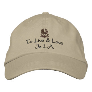 Casquette Brodée Vivre Et Aimer À L.A. Khaki