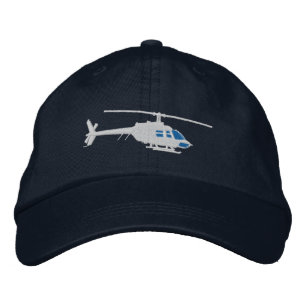 Casquette Brodée Vol urbain de silhouette de couperet d'hélicoptè