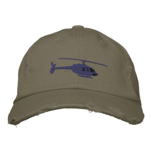 Casquette Brodée Vol urbain de silhouette de couperet d'hélicoptè