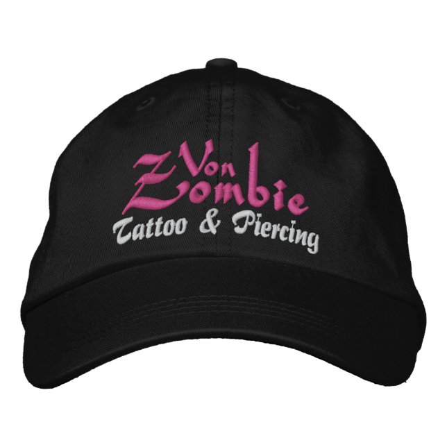 Casquette Brodée Von Zombie Tattoo 003 (Devant)