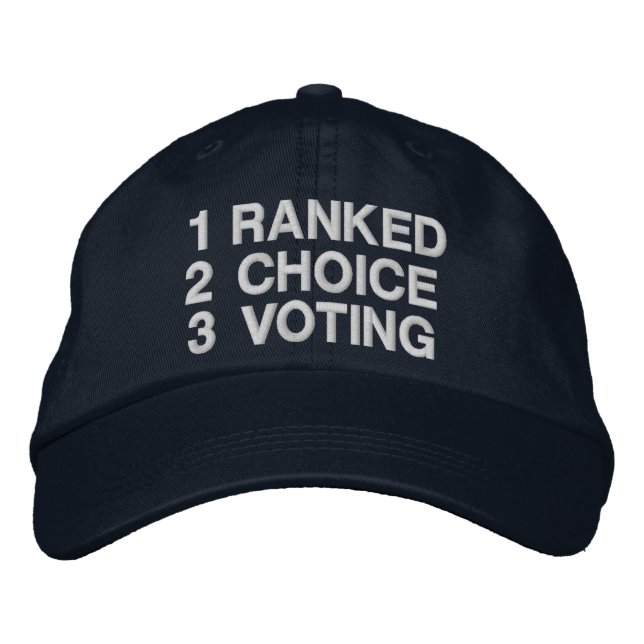 Casquette Brodée Vote à Choix Classé (Devant)