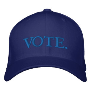 Casquette Brodée Vote bleu moderne élégant