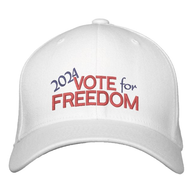 Casquette Brodée Vote pour Freedom Harris Walz 2024 (Devant)