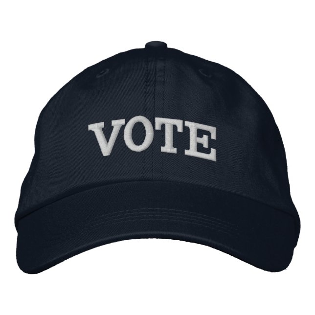 Casquette Brodée VOTE (Vous Pouvez Changer les Mots) (Devant)