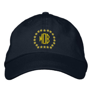 Casquette Brodée Votre Monogramme Jusqu'à 3 Lettres Étoiles Broderi