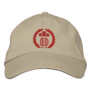 Casquette Brodée Votre Monogramme Jusqu'à 3 Lettres Laurels Broderi