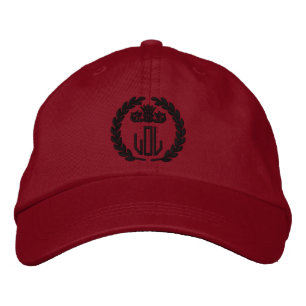 Casquette Brodée Votre Monogramme Jusqu'à 3 Lettres Laurels Broderi