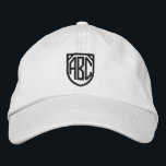 Casquette Brodée Votre monogramme personnalisé<br><div class="desc">Brodé monogrammed personnalisable casquette facile à personnaliser avec votre propre monogramme personnalisé gratuitement .. de Ricaso</div>