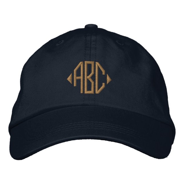Casquette Brodée Votre monogramme personnalisé (Devant)