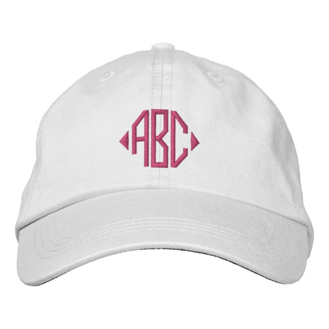 Casquette Brodée Votre monogramme personnalisé  (Devant)