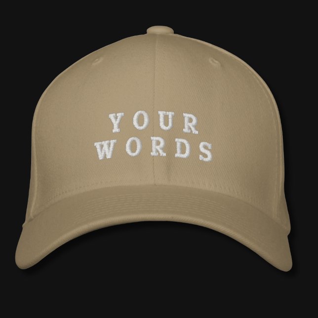 Casquette Brodée Votre mot kaki (Créateur téléchargé)