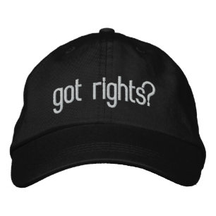 Casquette Brodée vous avez des droits ?