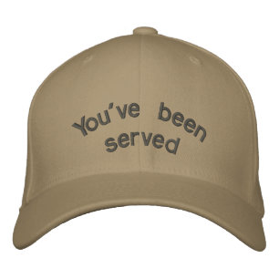 Casquette Brodée "Vous avez été servis"