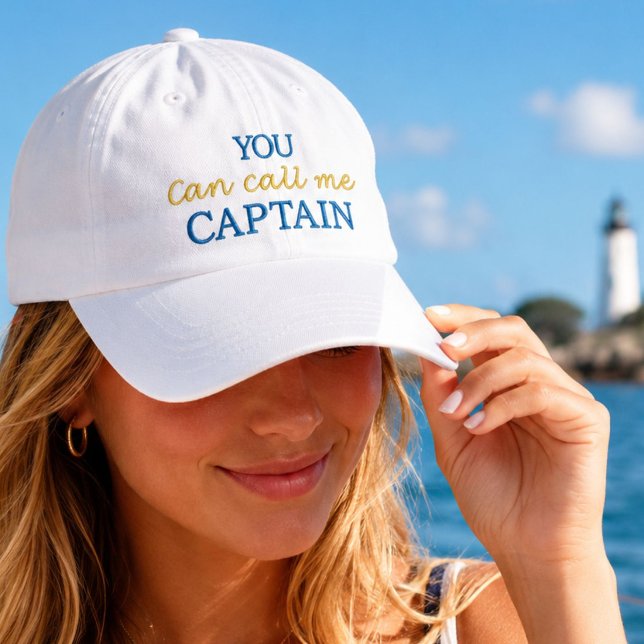Casquette Brodée Vous pouvez m'appeler Capitaine (Créateur téléchargé)