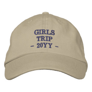 Casquette Brodée Voyage sur mesure pour filles   Filles Week-end Va