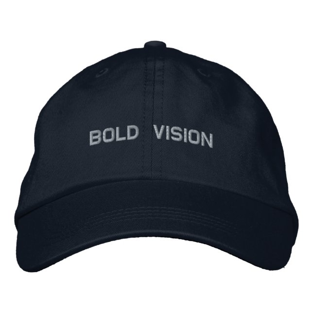 Casquette Brodée Vue audacieuse Avancer avec style et objectif (Devant)