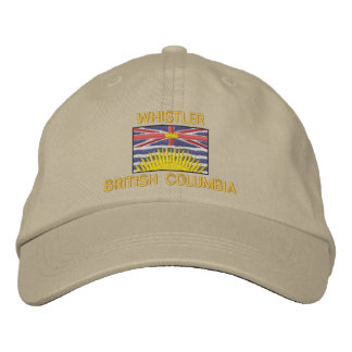 Casquette Brodée WHISTLER, COLOMBIE-BRITANNIQUE avec drapeau