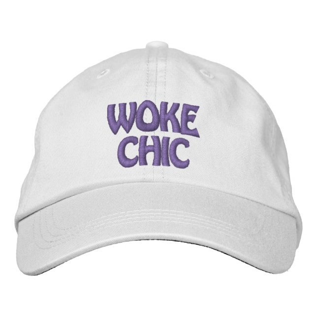 Casquette brodée WOKE CHIC (Devant)