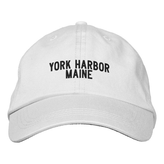 Casquette Brodée York Harbor Maine Hat (Devant)