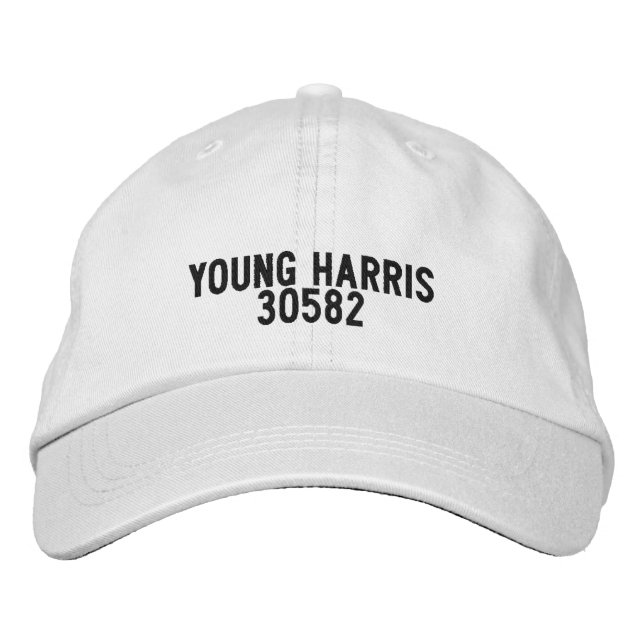 Casquette Brodée YOUNG HARRIS Chapeau de Géorgie (Devant)