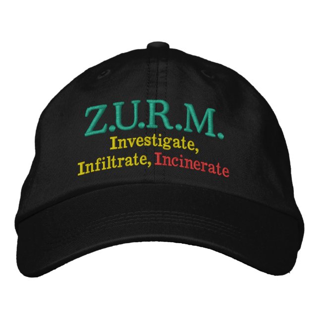 CASQUETTE BRODÉE Z.U.R.M. (Devant)