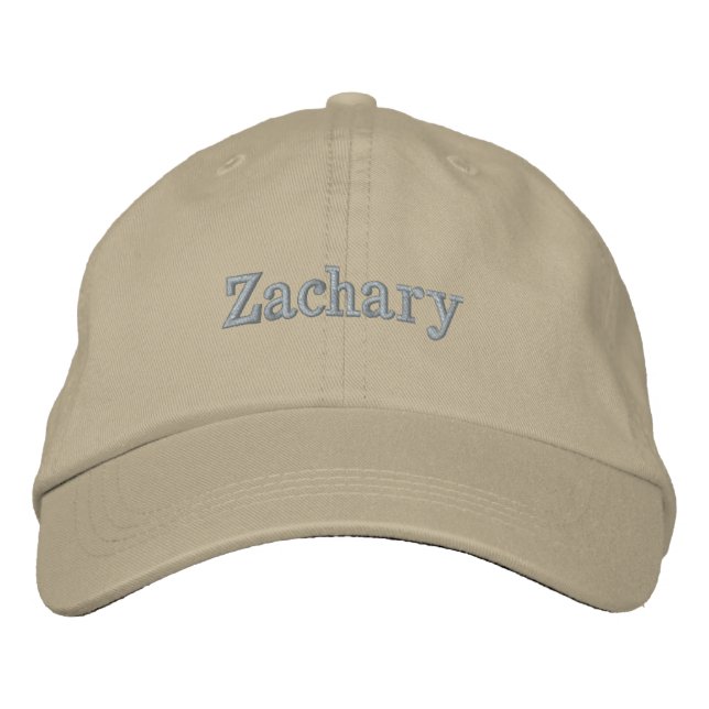 Casquette Brodée « Zachary » Nom Masculin Brodé, (Devant)