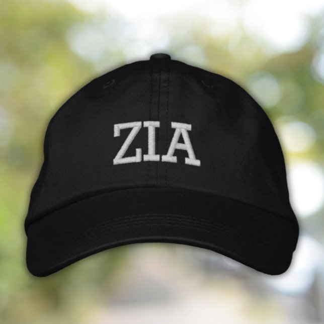 Casquette brodée Zia pour tante italienne (Zia Embroidered Baseball Cap Gift for Italian Aunt Birthday Mother's Day)