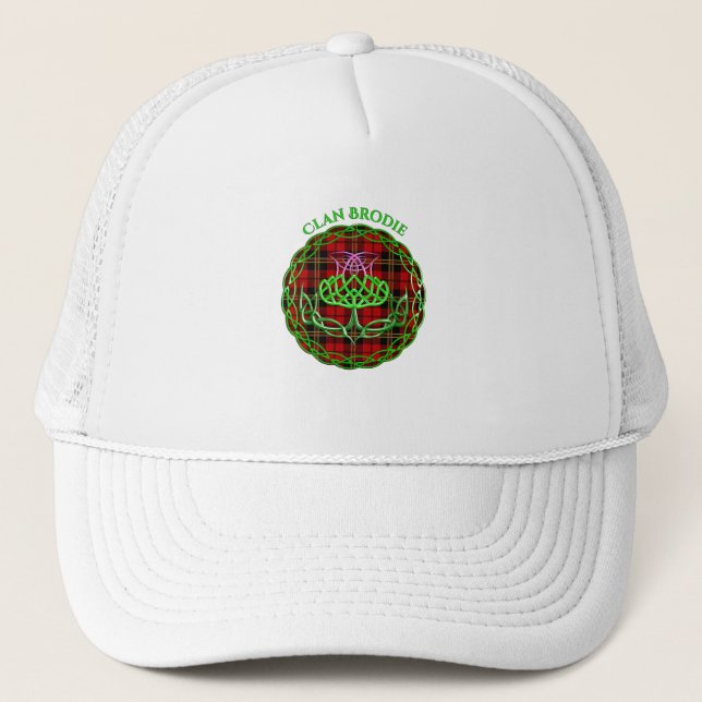 Casquette Brodie Scottish Tartan Celtic Thistle (Devant)