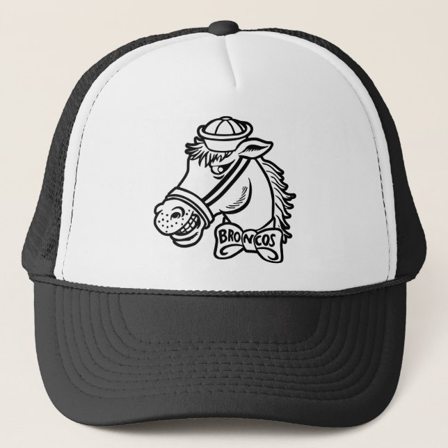 Casquette Bronc Broncos de cheval de bande dessinée (Devant)
