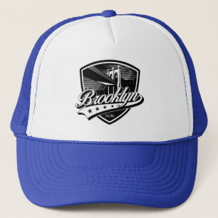 Casquette Brooklyn Gold Swoosh Design Modèle Trucker Chapeau
