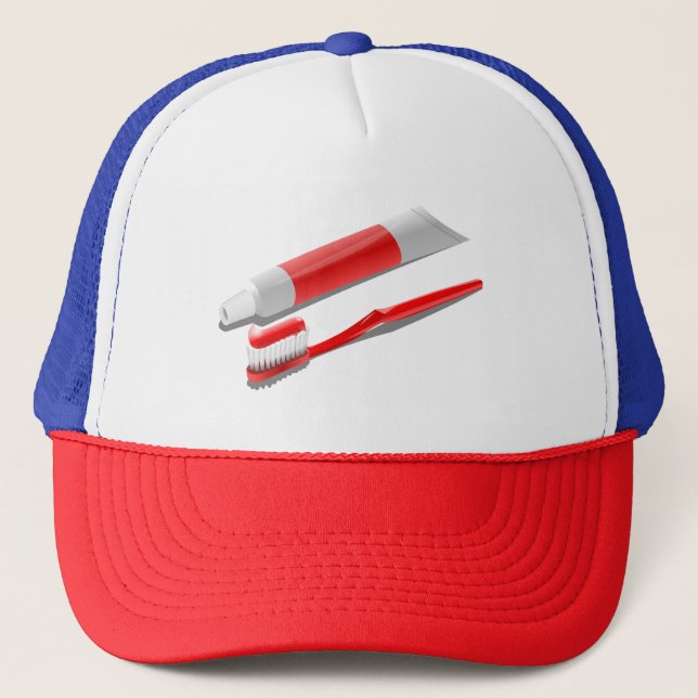 Casquette Brosse à dents et dentifrice (Devant)