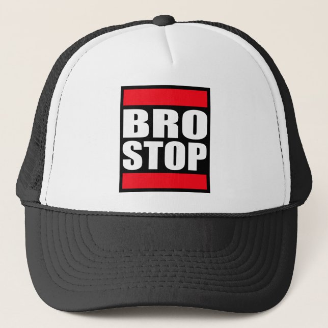 Casquette BROSTOP drôle anti Brostep Dubstep (Devant)