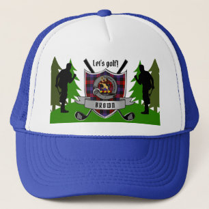 Casquette Brown/Broun Insigne personnalisé Clan Golf