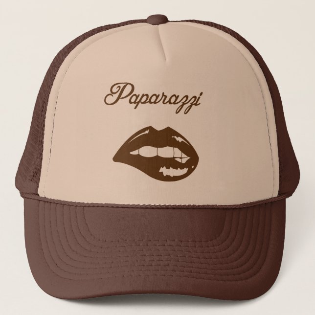 Casquette Brown de camionneur de paparazzi (Devant)