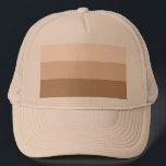 Casquette Brown Ombre strié<br><div class="desc">Motif à rayures Ombre marron tendance.</div>