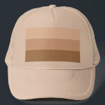 Casquette Brown Ombre strié<br><div class="desc">Motif à rayures Ombre marron tendance.</div>