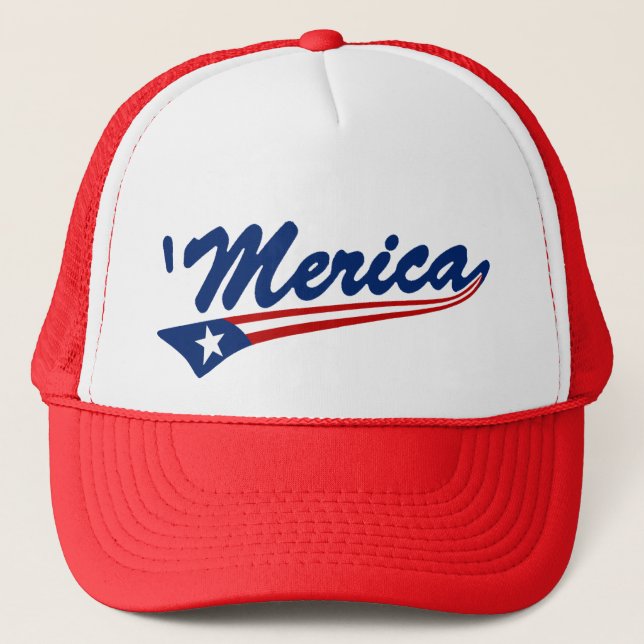 Casquette 'Bruissement de drapeau de Merica USA (Devant)