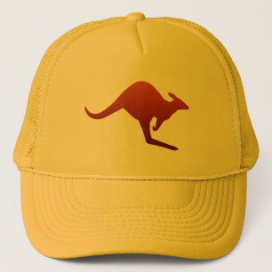 Casquette Brûlé Désert Orange Désert Gradient Kangaroo Silho