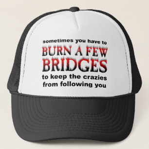 Casquette Brûler quelques ponts Chapeau drôle à capuchon