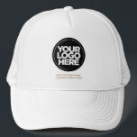 Casquette Brun | Logo personnalisé et baseball de texte<br><div class="desc">Créez votre propre chapeau de Trucker Chic Bio Brun Terrain! Notre modèle moderne et élégant est disponible dans une variété de couleurs, offrant des options de personnalisation complètes pour présenter votre logo d'entreprise, photo ou image choisie. Améliorez la personnalisation en ajoutant votre nom, slogan ou nom d'entreprise, poignée Instagram promotionnelle...</div>