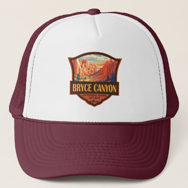 Casquette Bryce Canyon National Park Travel Art Vintage (Devant)