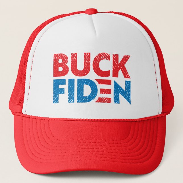 Casquette Buck Fiden drôle anti Biden pro Trump (Devant)