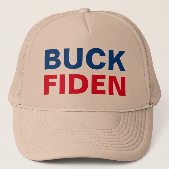Casquette Buck Fiden imprimé sur chapeau de camion (Devant)
