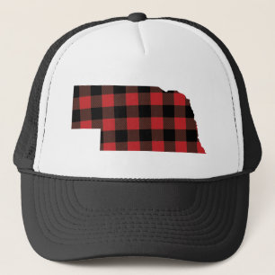 Casquette Buffle noir rouge plaqué Nebraska
